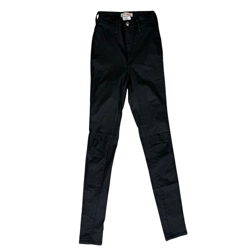 Vibrant M.I.U Black High Rise Faux Leather Pants Size 24